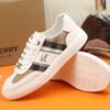 f35f4e90 BRBY Low-Top Trainers with Check Side Panels - White