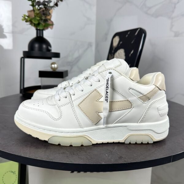OFFW Trainers with Beige Contrast Panels