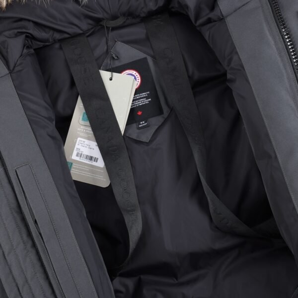 CG Utility Parka Coat with Fur-Trim Hood - Black