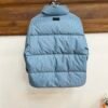 CD Quilted Puffer Jacket- Blue