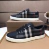 BRBY Low-Top Trainers with Check Pattern - Black