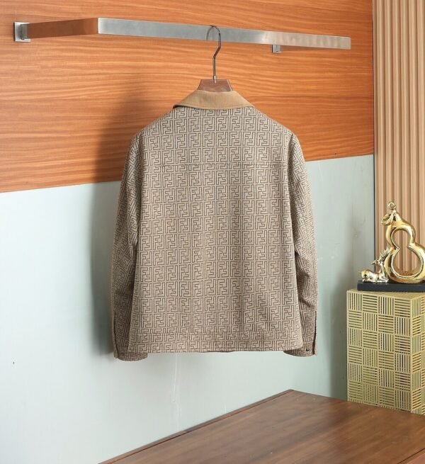 FND Monogram Snap-Button Jacket - Beige