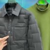 BRBY Snap-Button Jacket with Chest Pocket - Black