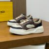 FND Low-Top Trainers with Taupe Details - Brown