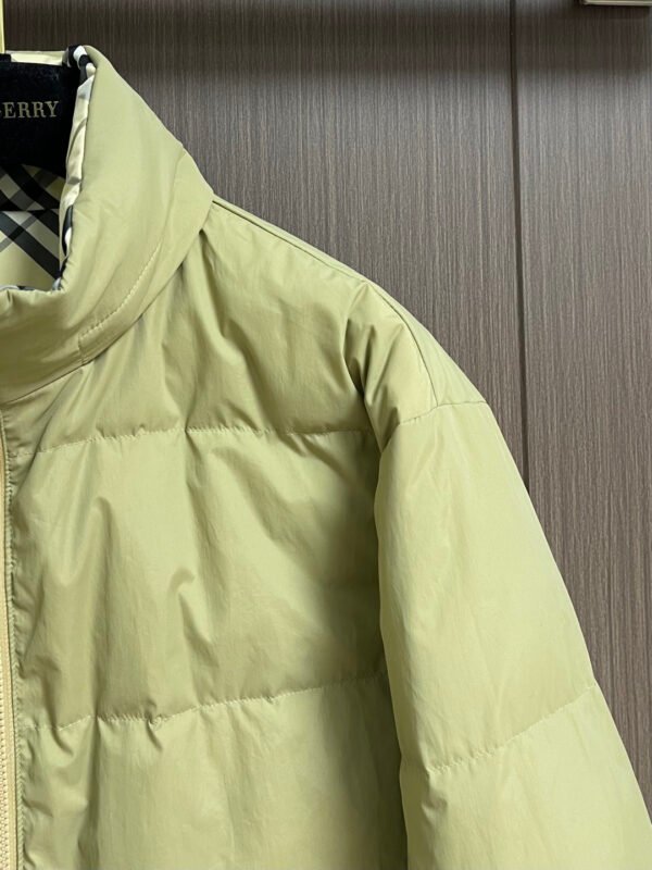 f6ed3a7b BRBY Puffer Jacket with Zip Front - Light Sage Green