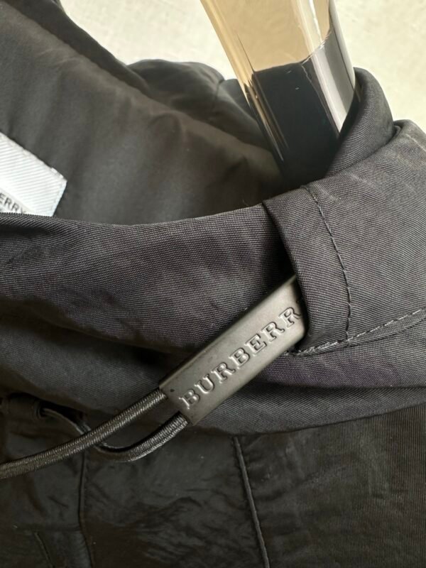 BRBY Hooded Zip-Up Jacket - Black