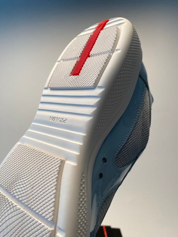 PRDA Trainers with Mesh Panels and Contrast Smooth Overlays - Light Blue