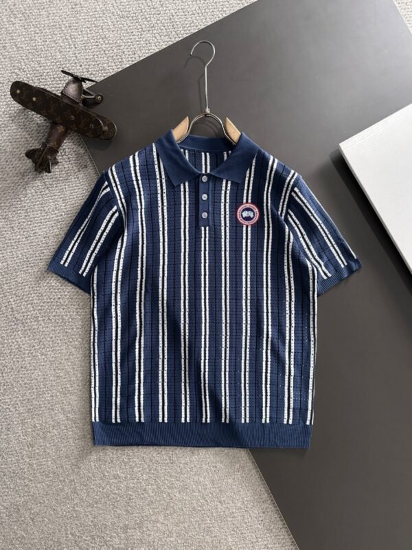 CG Stripped Polo Shirt – Blue