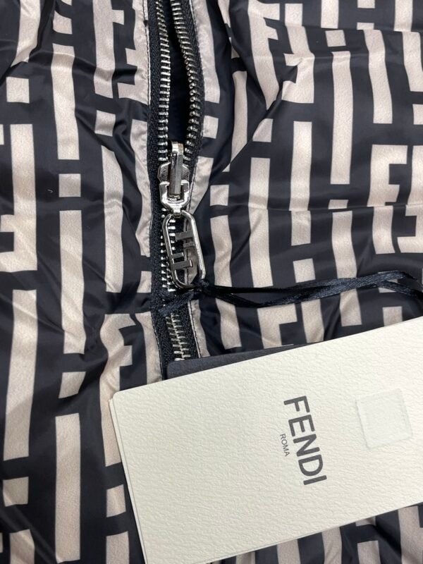 FND Monogram Padded Gilet - Black/Ivory