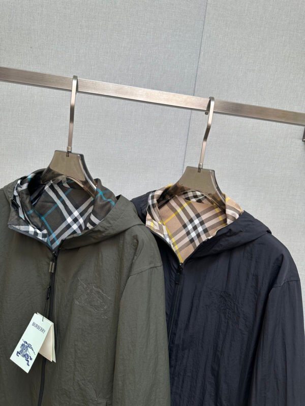 BRBY Hooded Check Jacket
