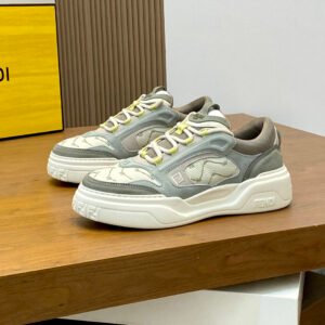 FND Chunky Trainers with Lime Accents - Green/White