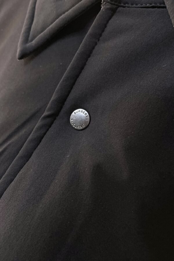 BRBY Check Jacket with Snap Buttons - Black