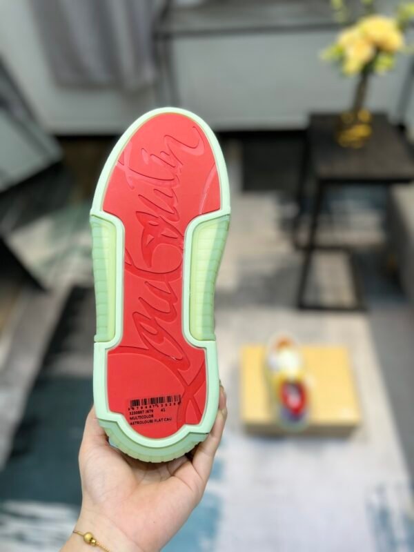 CLB Trainers with Multicolour Panel Details and Studded Heel