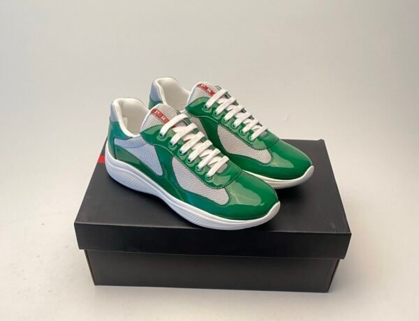 fceb61d6 PRDA Trainers with Mesh and Contrast Smooth Overlays - Green