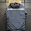 CG Utility Parka Coat with Fur-Trim Hood - Navy Blue