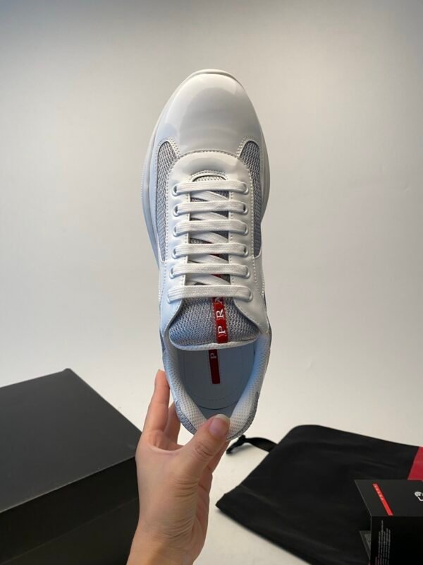 fdd8310e PRDA Trainers with Mesh Panels and Contrast Smooth Overlays - White