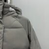 CG Hooded Puffer Jacket with Zip Pockets - Stone Grey