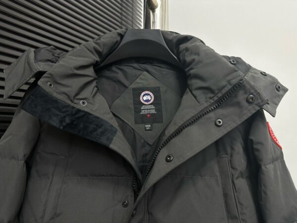 CG Hooded Puffer Jacket with Faux Fur Trim - Charcoal Grey