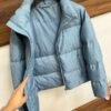 CD Quilted Puffer Jacket- Blue